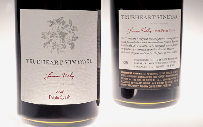 Trueheart vineyard Petite Sirah